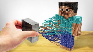 I Built Minecraft using Magnets IRL [upl. by Wehtta]