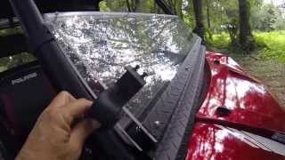 Polaris Ranger XP900 Folding Windshield Operation by wwwftdcabscom [upl. by Elgar]