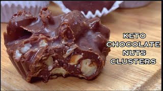 KETO CHOCOLATE NUTS CLUSTERS  NO SUGAR ADDED [upl. by Takashi]