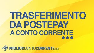 Trasferimento soldi da Postepay a conto corrente [upl. by Yllus]