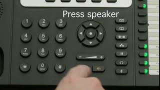 Using the speaker phone on a Grandstream IP Phone [upl. by Annawoj]