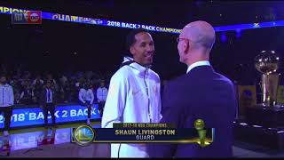 Golden State Warriors 2018 Ring Ceremony NBA CHAMPIONS [upl. by Godard]