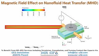 ANSYS FLUENT TRAINING Magnetic Field Effect on Nanofluid Heat Transfer MHD [upl. by Orpah]