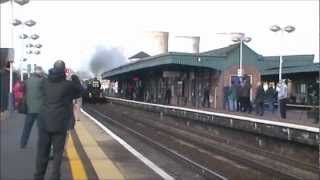 6024 King Edward I pelts through Didcot Parkway on the Bristolian Twice [upl. by Anirahtak]