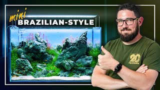 How to Create a Stunning BrazilianStyle Planted Aquarium in a Small Tank  Aquascaping Tutorial [upl. by Yemane781]