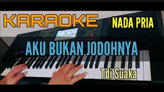 AKU BUKAN JODOHNYA Karaoke Tri Suaka Nada Pria  Versi SlowRock [upl. by Welby]