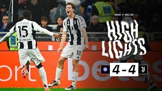 HIGHLIGHTS SERIE A  Inter 44 Juventus  Two Goals by Yildiz  A Rollercoaster Match [upl. by Htiekal]