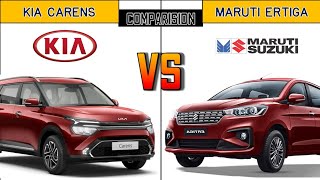 2022 Kia Carens vs Maruti Suzuki Ertiga Comparison [upl. by Alrahs734]