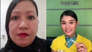 FLIGHT ATTENDANT CHALLENGE ON TIKTOK  ATE SHANG KHAI [upl. by Behlke84]