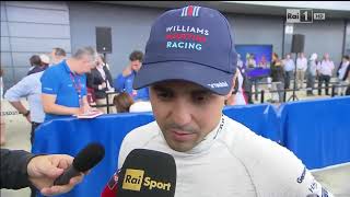 F1 Gran Bretagna 2015  Stella Bruno intervista Felipe Massa prima e dopo il Gran Premio [upl. by Hillegass]