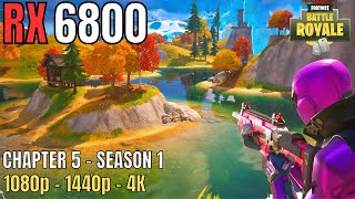 RX 6800 FORTNITE CHAPTER 5  ADMIT THIS GPU IS AMAZING [upl. by Anetsirhc]