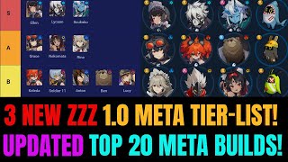 LATEST Zenless Zone Zero 10 TIERLIST amp TOP 20 Meta ★★★★★ SRank Builds [upl. by Naelopan]