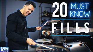 20 MUST KNOW Drum Fills For Beginner Drummers  Drum Beats Online [upl. by Aical]