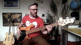 Im the Slime  Frank Zappa Tom Fowler BASS cover [upl. by Lonne]