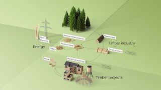 Wood cycle  Timber industry  Timber construction  Silo and plant construction  Blumer Lehmann [upl. by Acinelav373]