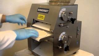 The Somerset CDR1100 Dough Roller and Sheeter Operation Demo [upl. by Ronnholm]