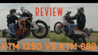 2022 KTM 1290 Super Adventure R vs 2023 890 Adventure R detailed comparison and review [upl. by Hirasuna]