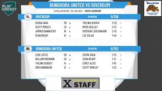 Northern Region T20 Kookaburra Cup Finals Round 2  Bundoora United v Rivergum [upl. by Maibach]