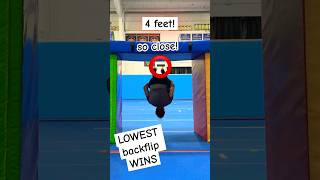 lowest backflip challenge ‼️ w herodw lowest backflip [upl. by Ardnassak]