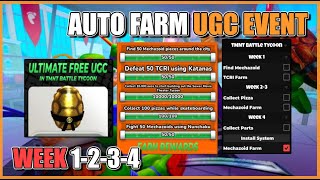 UGC EVENT TMNT Battle Tycoon Script • Auto Farm Event Week 14 Roblox [upl. by Yeliab]