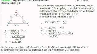 Sinussatz Kosinussatz Formelumstellungen [upl. by Arelc]