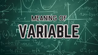 What is the meaning of Variable [upl. by Bock]