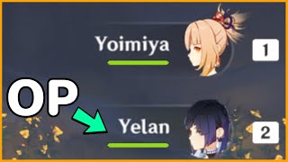 C0 R1 Support Yelan with Yoimiya is stronk  Genshin Impact [upl. by Ibrad]