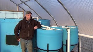 Big Aquaponic Greenhouse  Part 13  Radial Flow Settler [upl. by Kopp]