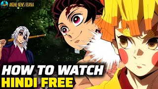 How to watch Demon Slayer Season 4 in india 🤯🤯 free anime demonslayer [upl. by Iona]