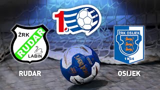 Rudar vs Osijek  26 kolo  1 HRL Žene [upl. by Meesak59]