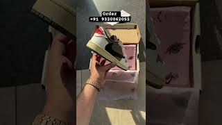 Nike Air Jordan 1 Retro Low x OG SP Travis Scott Medium Olive Cod available all over India [upl. by Adey]