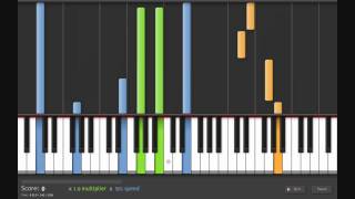 Ocarina of Time title theme tutorial on Synthesia [upl. by Bloem]