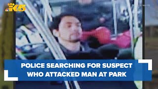 Police searching for suspect who attacked man in Federal Way park [upl. by Airdnala]