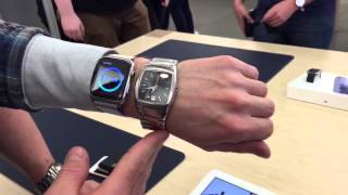 HD Apple Watch 42mm on Small Wrist Compared to DNKY Analogue watch Hands On [upl. by Maurine642]