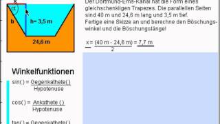 Winkelfunktionen sin cos tan Sinussatz Beispiele [upl. by Erdnad]