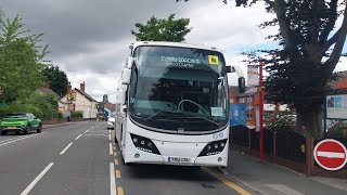 Calder Coaches YN12CSU On Rail Replacements To Selby [upl. by Einwahr782]