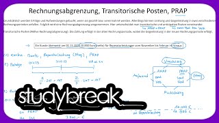 Rechnungsabgrenzung Transitorische Posten PRAP  Externes Rechnungswesen [upl. by Barbi]