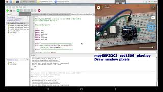 ESP32C3MicroPython  SSD1306 I2C OLED [upl. by Rhoda481]