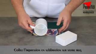 Sublimation totale de mug avec le MINI FOUR 3D [upl. by Oibirot]