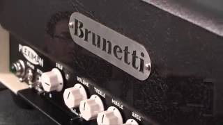 Italian Designed Brunetti PlexiMan 50 Watt Amp Head Overview [upl. by Eecyal826]