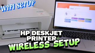 How To Connect HP Deskjet 2710e AllInOne Printer To Wireless WIFI Network [upl. by Morganstein]