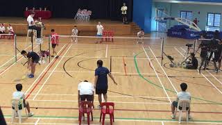 National School Games 2019  Badminton Final Single2  Set2 Donovan vs Xian Yi [upl. by Redmond310]