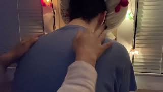 Back and neck rub scratch massage ASMR [upl. by Annel648]