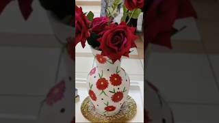 DIY  Old Vase Makeoveryoutubeshorts shorts vasedecor flowervasepainting [upl. by Sy602]