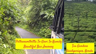 Pathanamthitta To Gavi  Beautiful Bus Journey  Gavi Kerala  Vandiperiyar  Kumily [upl. by Odnumde]