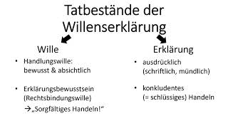 BGB  Willenserklärung  Einfach erklärt mit Fallbeispielen [upl. by Culhert]