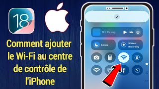 Comment ajouter le WiFi au centre de contrôle iPhone iOS 18 [upl. by Solis]