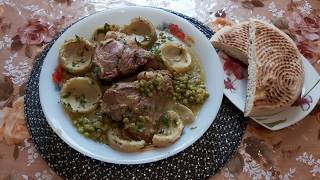 طاجين القرنون بالجلبانة سهل و سريع tajine fond dartichaut et petits pois [upl. by Einnaffit]