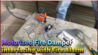 Motorized Fire Damper interfacing with Fire Alarm system 230V to 24V connection [upl. by Kamat]