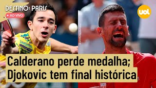 🔴OLIMPÍADAS 2024 DJOKOVIC VENCE ALCARAZ E CONQUISTA O SONHADO GOLDEN SLAM CALDERANO PERDE MEDALHA [upl. by Velleman]